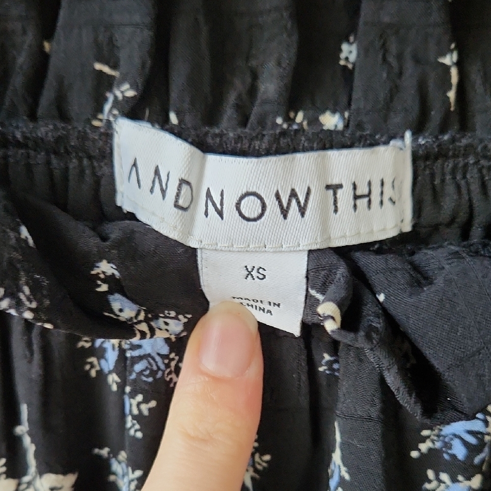 Cottage Style Black Floral Tiered Maxi Skirt - Picture 3 of 6